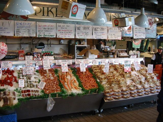 Seafood stall