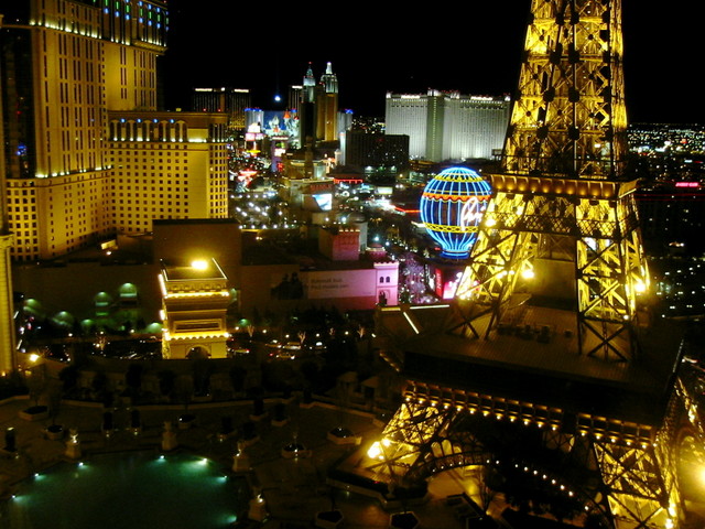 View from the Hotel Room by night