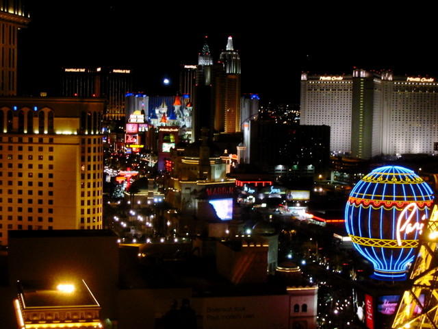 View from the Hotel Room by night