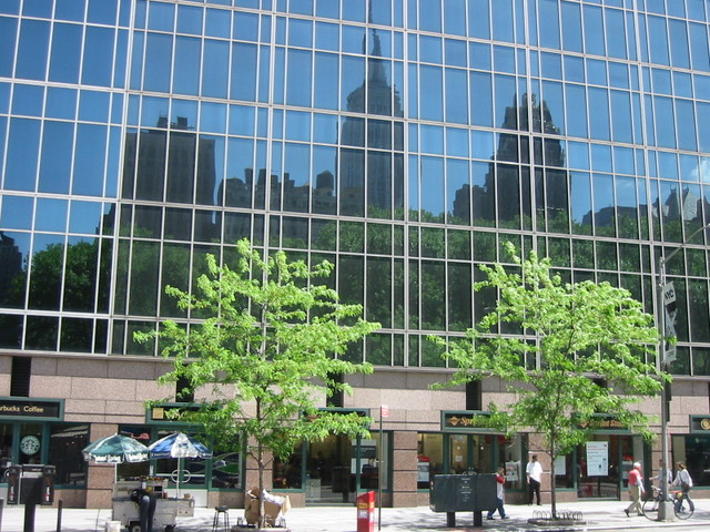 Empire State Building reflection