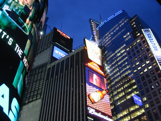 Times Square at night