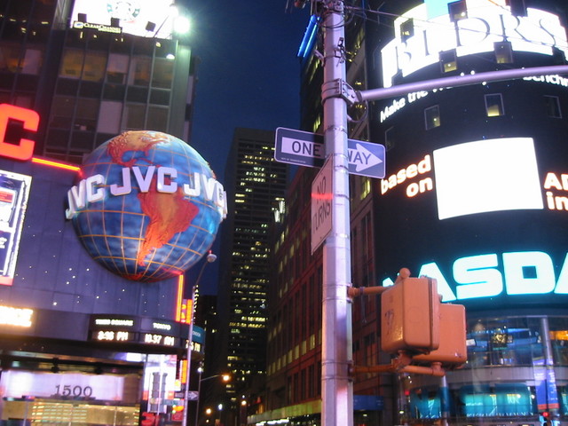 Times Square at night