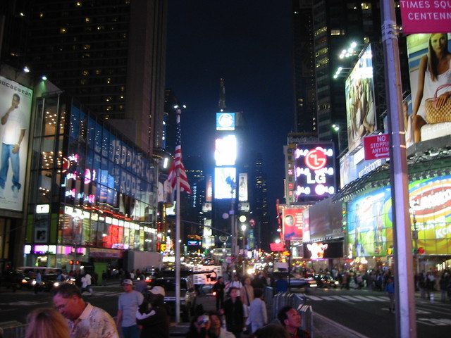 Times Square at night