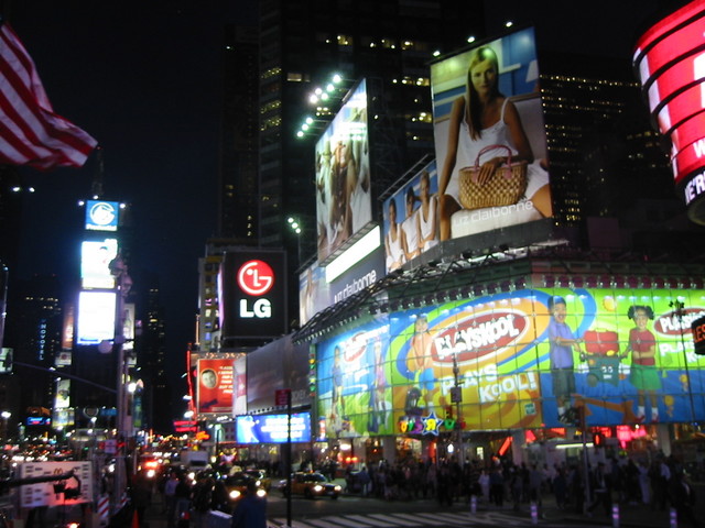 Times Square at night