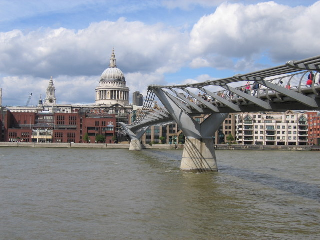 Millenium Bridge and St James