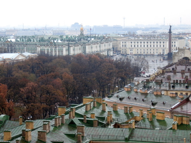Rainy view from Ицаакиевский собор